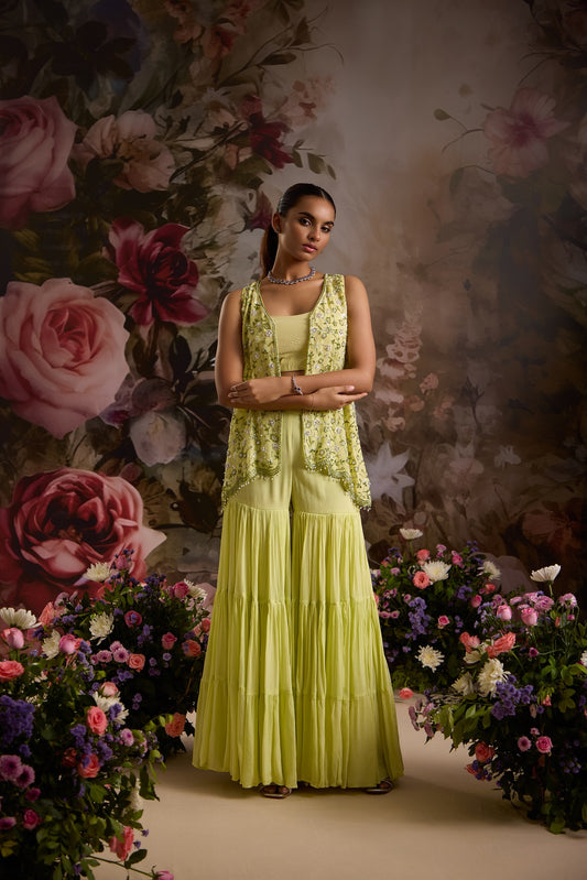 ELORA JACKET SET WITH SHARARA