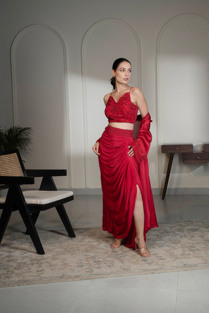 ROSETTE CAPE SET