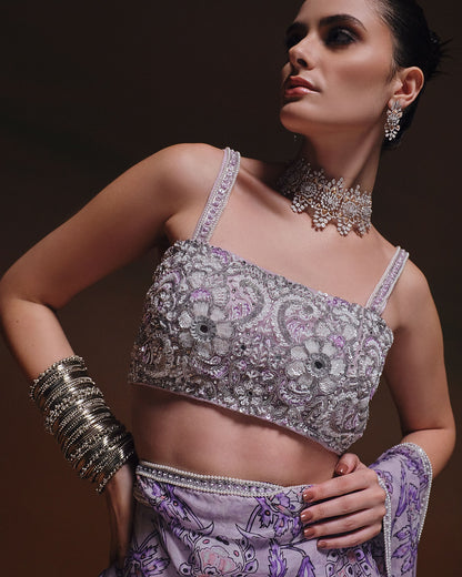 KAAYA PRINTED PRE- DRAPED SAREE