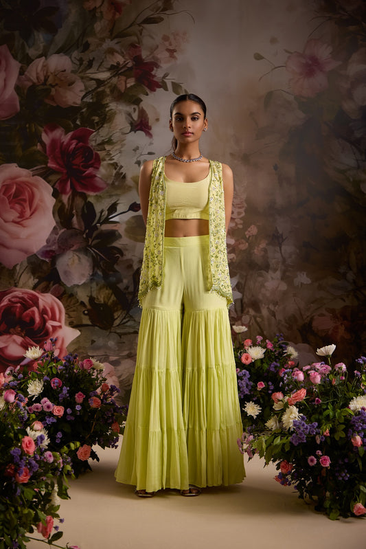 ELORA JACKET SET WITH SHARARA